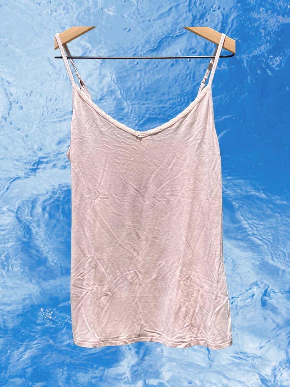 A New Day Light Pink V-Neck Cami Camisole Tank Top Size M